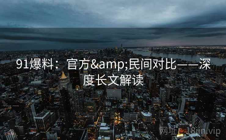 91爆料：官方&民间对比——深度长文解读