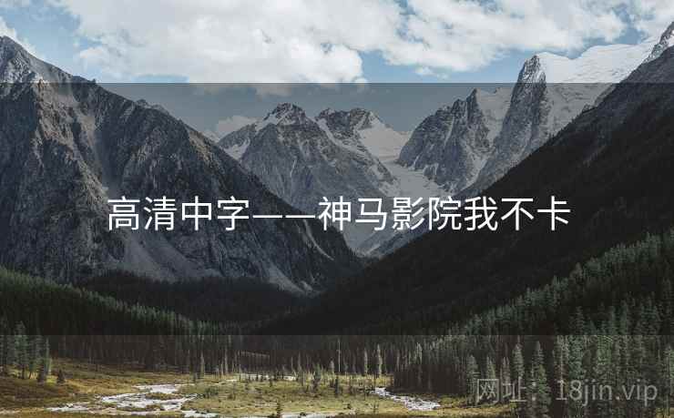高清中字——神马影院我不卡