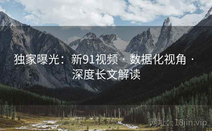 独家曝光：新91视频 · 数据化视角 · 深度长文解读