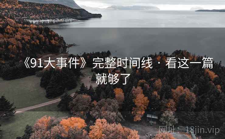 《91大事件》完整时间线 · 看这一篇就够了  第1张